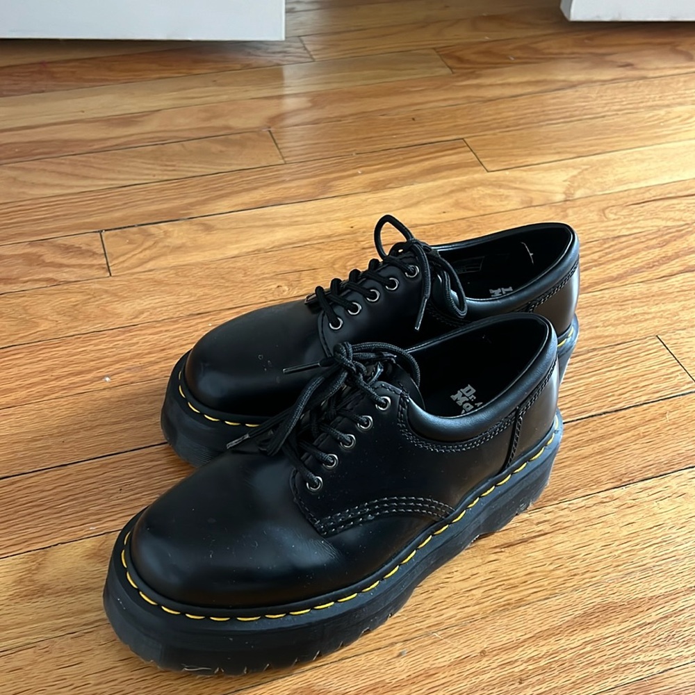 Dr. Martens Black Platform Shoes